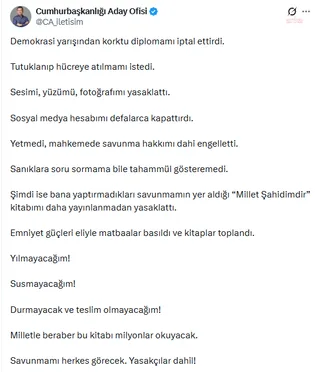 İmamoğlu: 'Millet Şahidimdir' kitabı yayımlanmadan yasaklandı — fotoğraf 2
