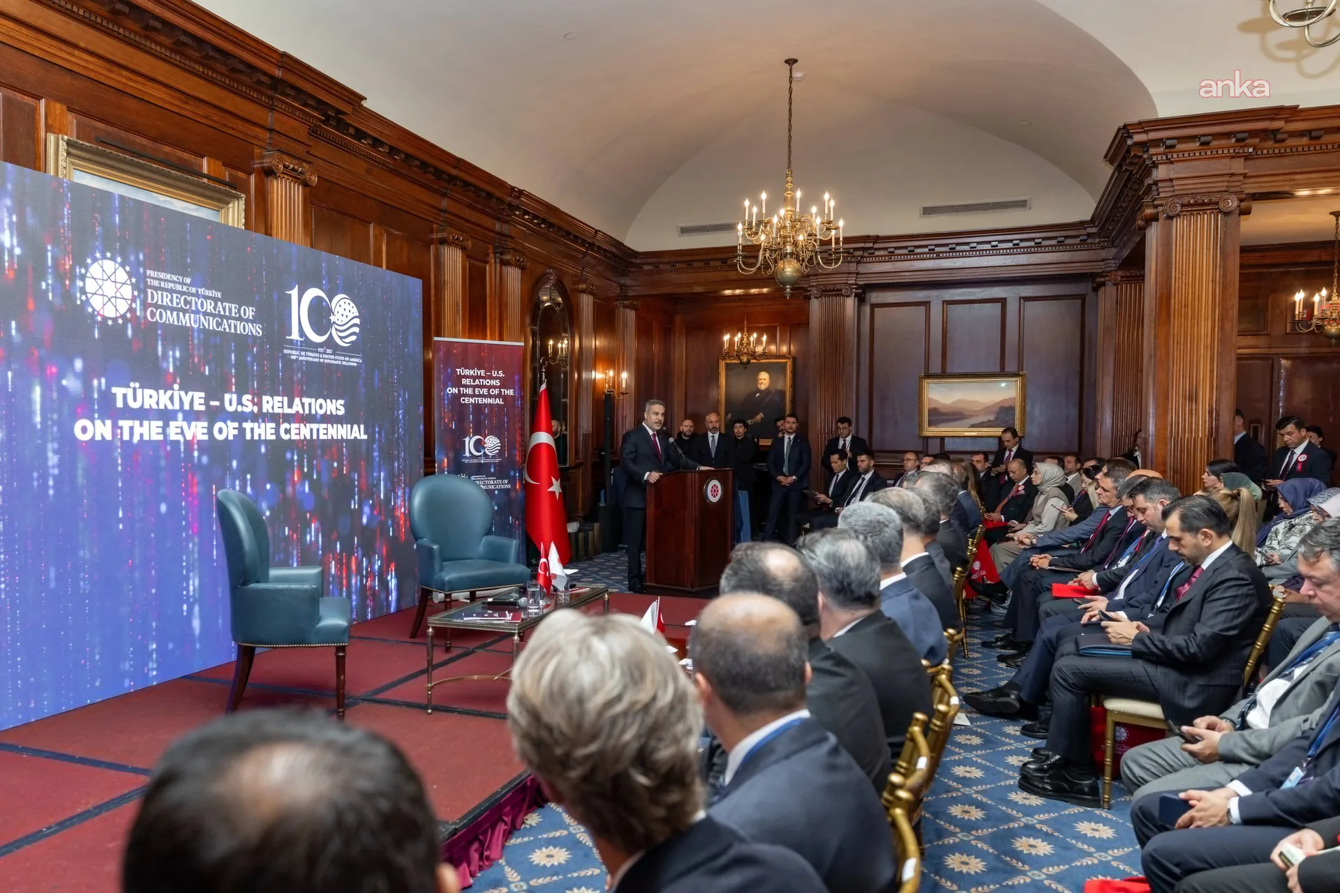 Bakan Fidan, "100. Yıla Girerken Türkiye-ABD İlişkileri" paneline katıldı: "Mekke İttifakı kurumsallaştığında diğer ülkelere katılım daveti açık olaca — fotoğraf 2