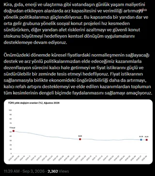 Cevdet Yılmaz'dan kalıcı dezenflasyon hedefi — fotoğraf 3