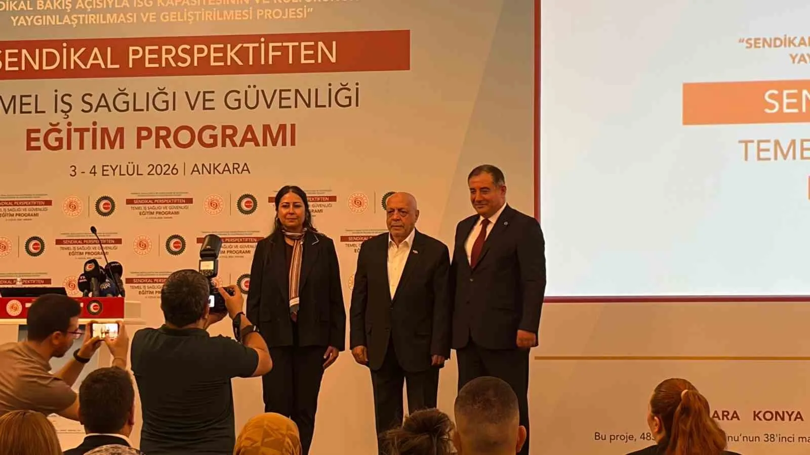 HAK-İŞ KONFEDERASYONU TARAFINDAN, İŞ SAĞLIĞI VE GÜVENLİĞİ KAPASİTESİNİN VE KÜLTÜRÜNÜN YAYGINLAŞTIRILMASI VE GELİŞTİRİLMESİ AMACIYLA HAZIRLANAN "SENDİKAL BAKIŞ AÇISIYLA İSG KAPASİTESİNİN VE KÜLTÜRÜNÜN YAYGINLAŞTIRILMASI VE GELİŞTİRİLMESİ PROJESİ" KAPSAMINDA ANKARA'DA EĞİTİM PROGRAMI GERÇEKLEŞTİRİLDİ.