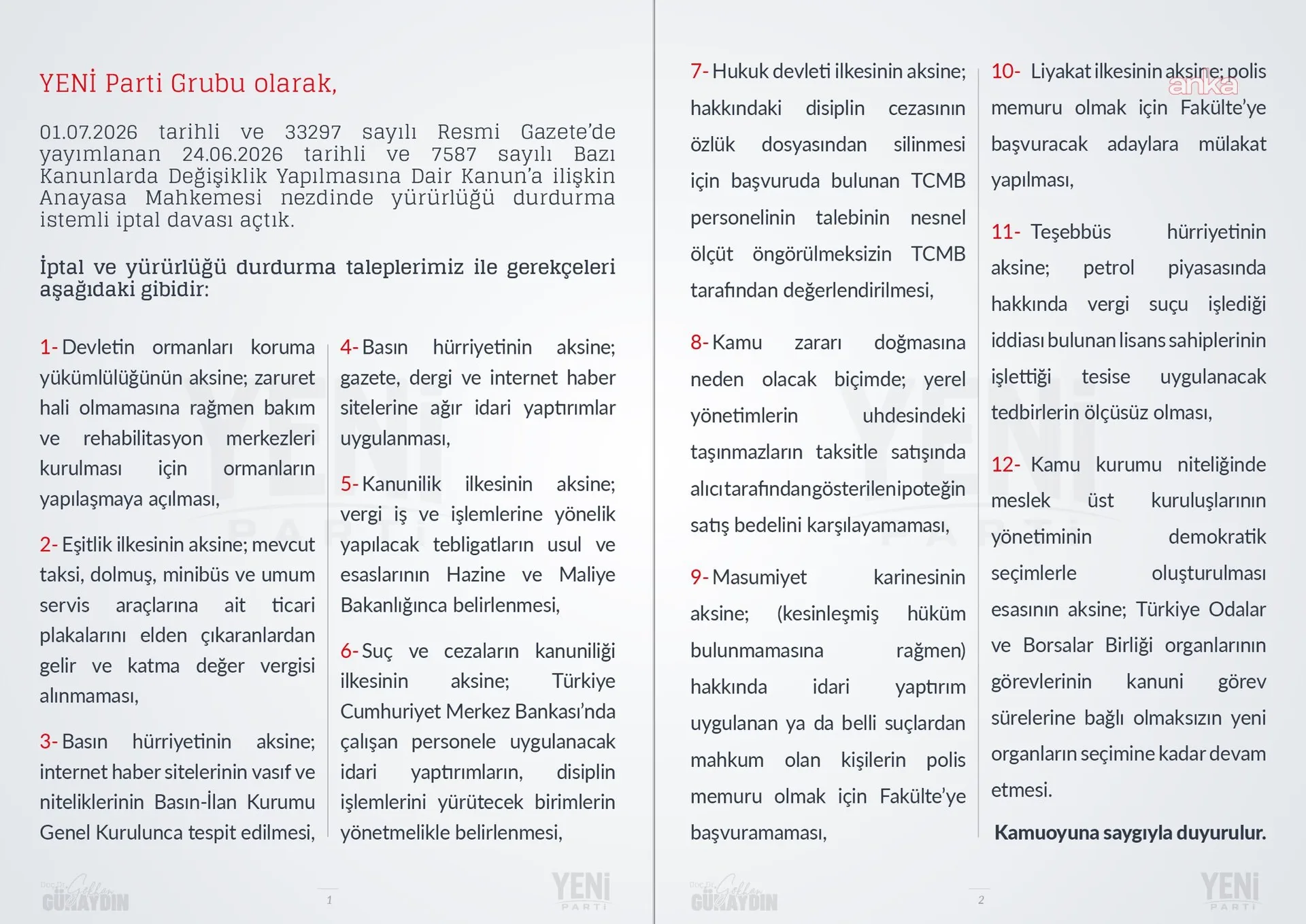 Gökhan Günaydın: 7587 ve 7588 sayılı yasaların bazı hükümlerinin iptali için AYM'ye başvurduk — fotoğraf 3