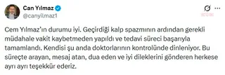 Can Yılmaz: Cem Yılmaz’ın kalp spazmı sonrası tedavisi tamamlandı — fotoğraf 2