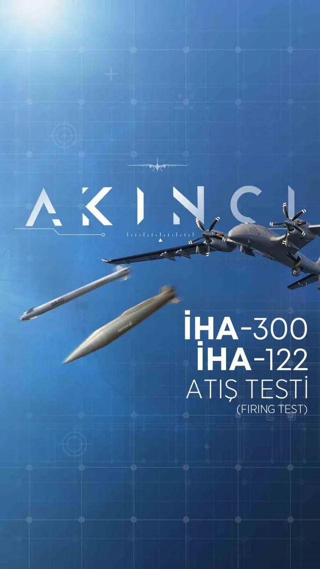 AKINCI TİHA, İHA-300 SÜPERSONİK BALİSTİK FÜZESİ İLE GERÇEKLEŞTİRDİĞİ ATIŞ TESTİNDE HEDEFİ TAM İSABETLE VURDU.