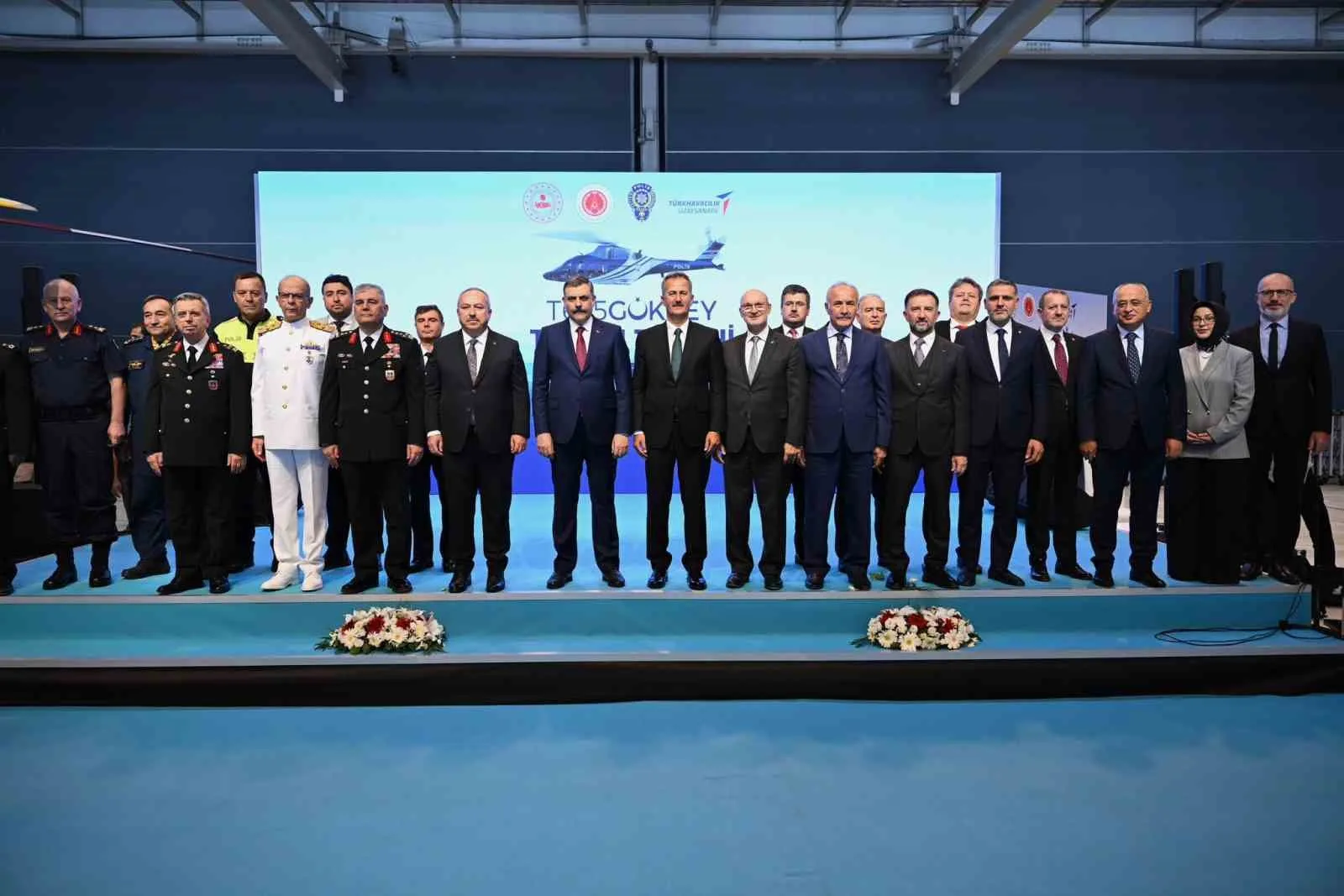 T625 GÖKBEY GENEL MAKSAT HELİKOPTERİ EMNİYET GENEL MÜDÜRLÜĞÜ ENVANTERİNE TESLİM EDİLME TÖRENİ GERÇEKLEŞTİRİLDİ.