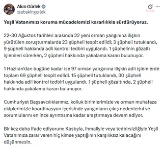 Akın Gürlek: Orman yangınlarında 15 şüpheli tutuklandı — fotoğraf 2