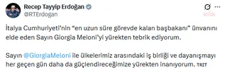 Cumhurbaşkanı Erdoğan’dan İtalya Başbakanı Meloni’ye tebrik mesajı — fotoğraf 2