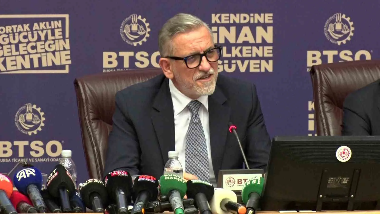 BTSO YÖNETİM KURULU BAŞKANI İBRAHİM BURKAY KONUŞMA YAPTI