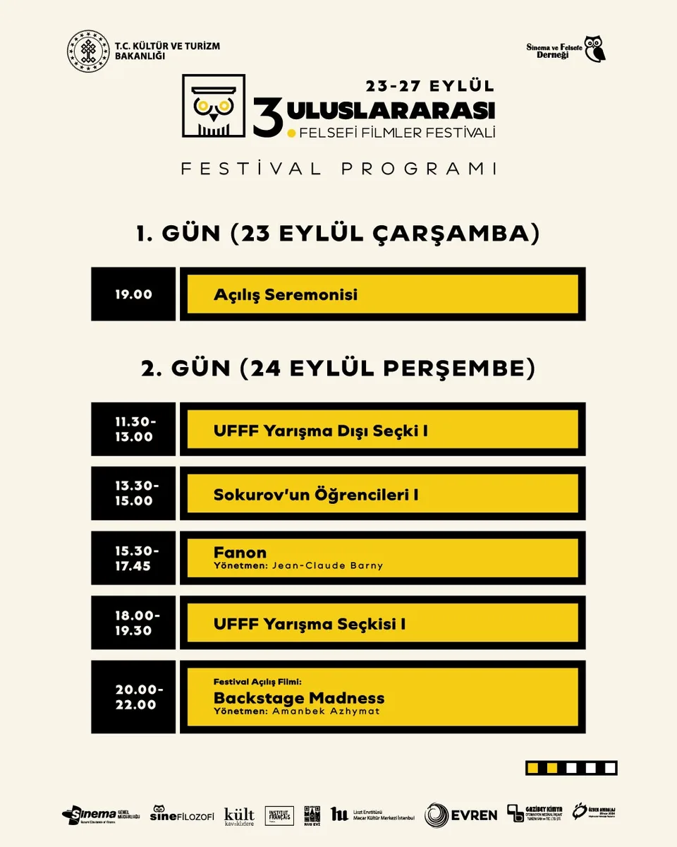 Festival programı: 1. ve 2. gün (23-24 Eylül)